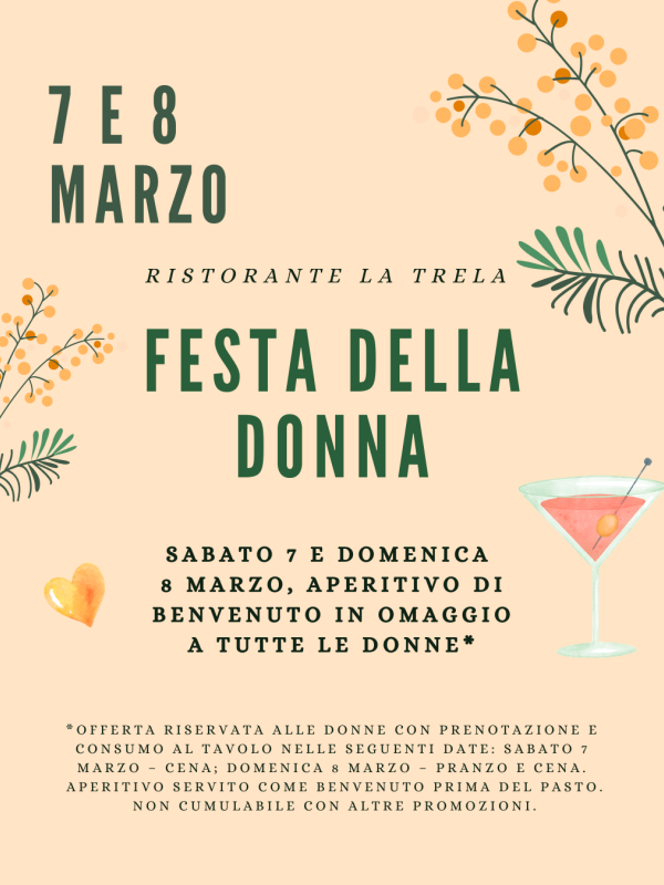 locandina festa della donna trela